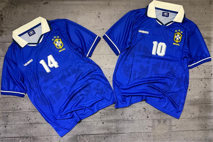 Camiseta de Brasil Retro Suplente Rivaldo 