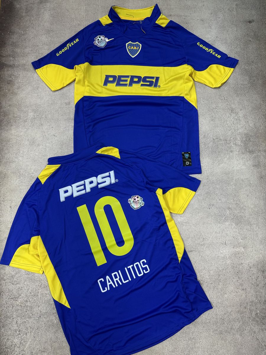 Camiseta Retro Boca 2001 Carlos Tevez